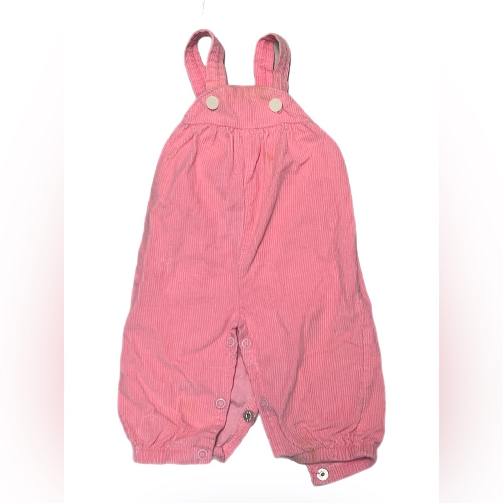 Vintage Pink Corduroy Overalls Kids No Tag